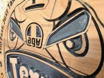 Bespoke Motorcycle Helmet Wood Carving – Custom Biker Wall Plaque - The Complete Custom Commission Experience - Image 3