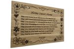 Home Sweet Home – Original Poem Plaque Oak - Image 2