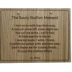 The Saucy Stallion Moment