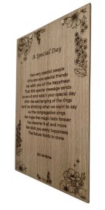 A Special Day – Original Poem Plaque Oak - Image 2